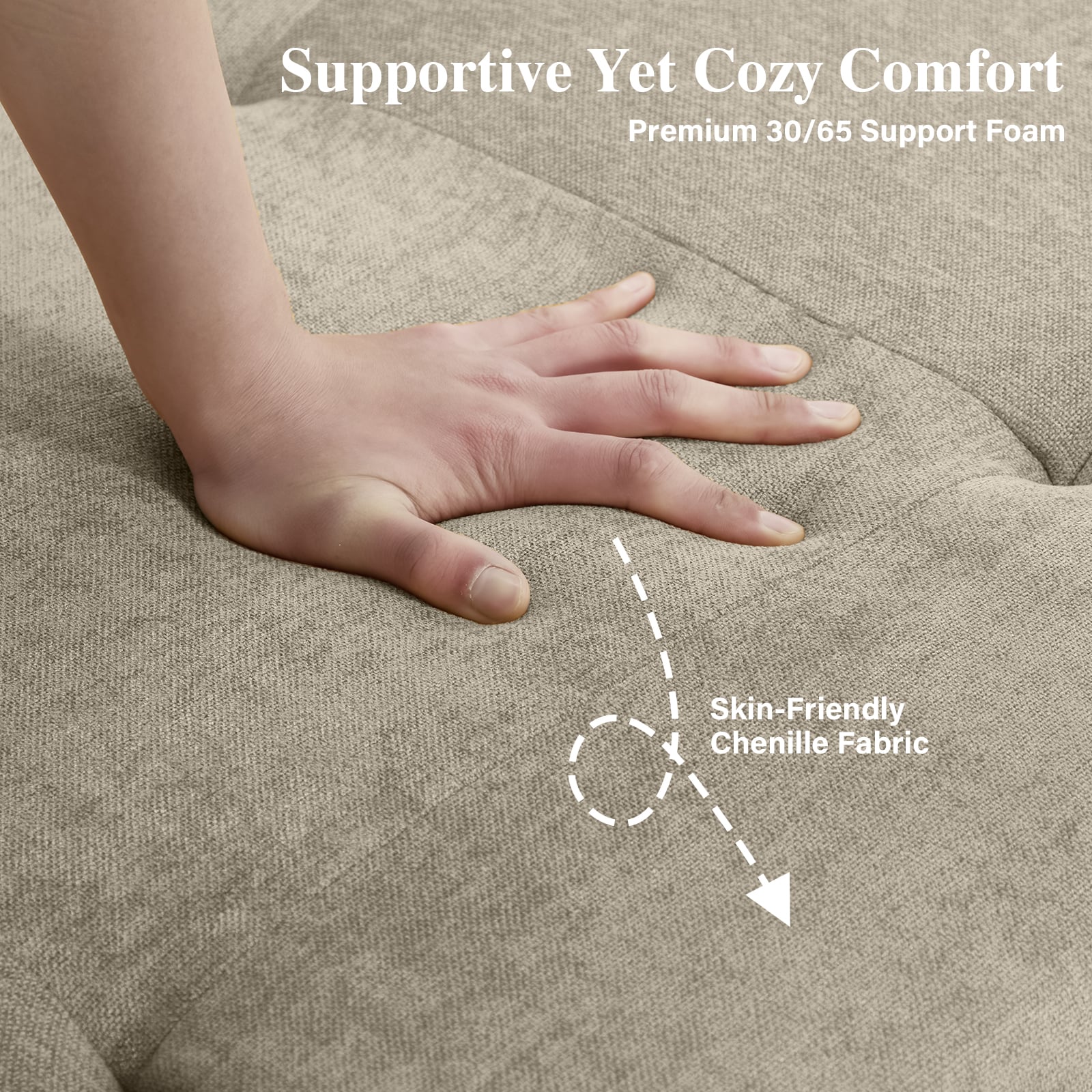 Modular Sectional Sofa With Deep Seat And Adjustable Backrest_voghion.com